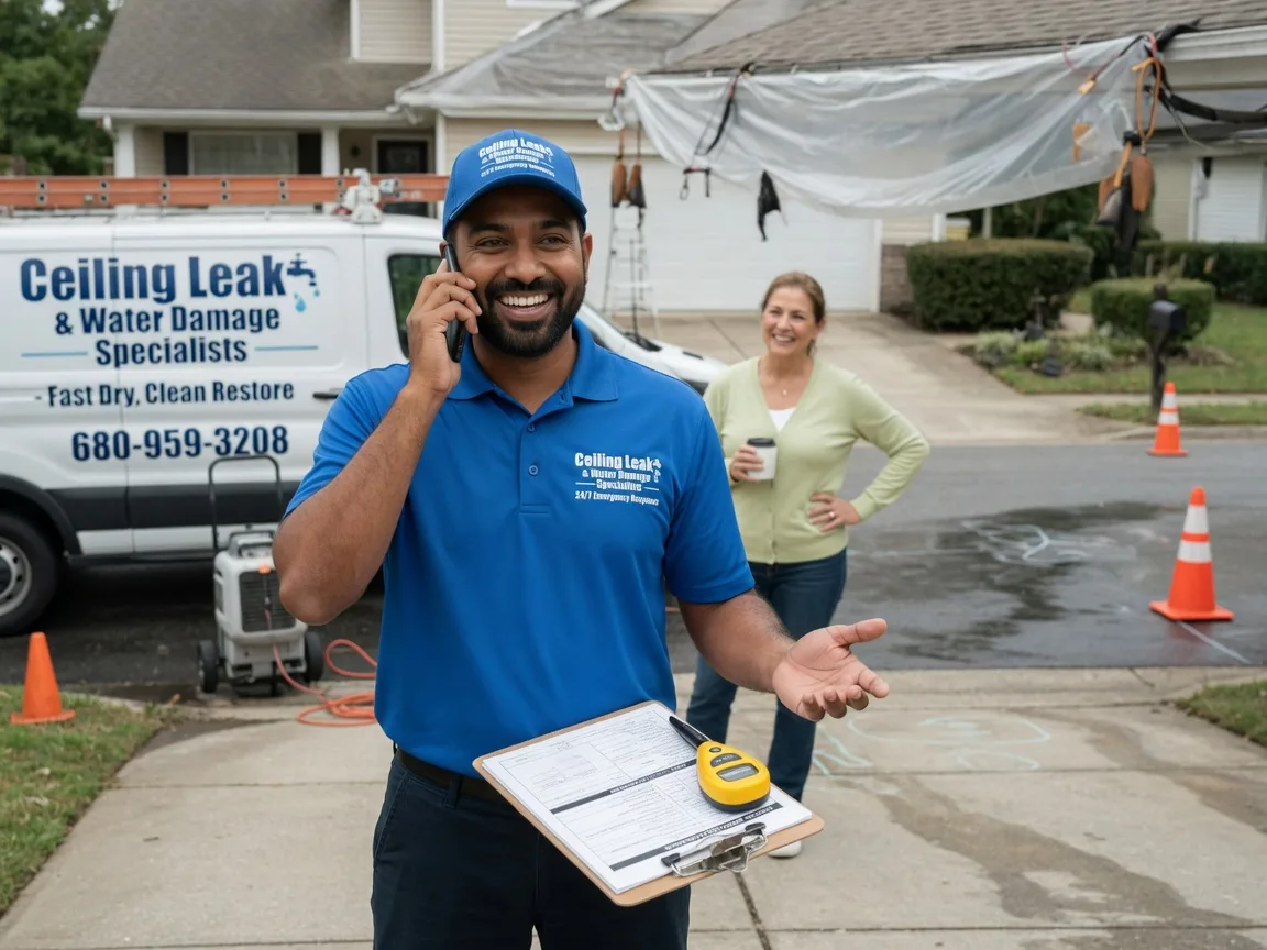 Ceiling Leak Cleanup Simms, TX FAQs